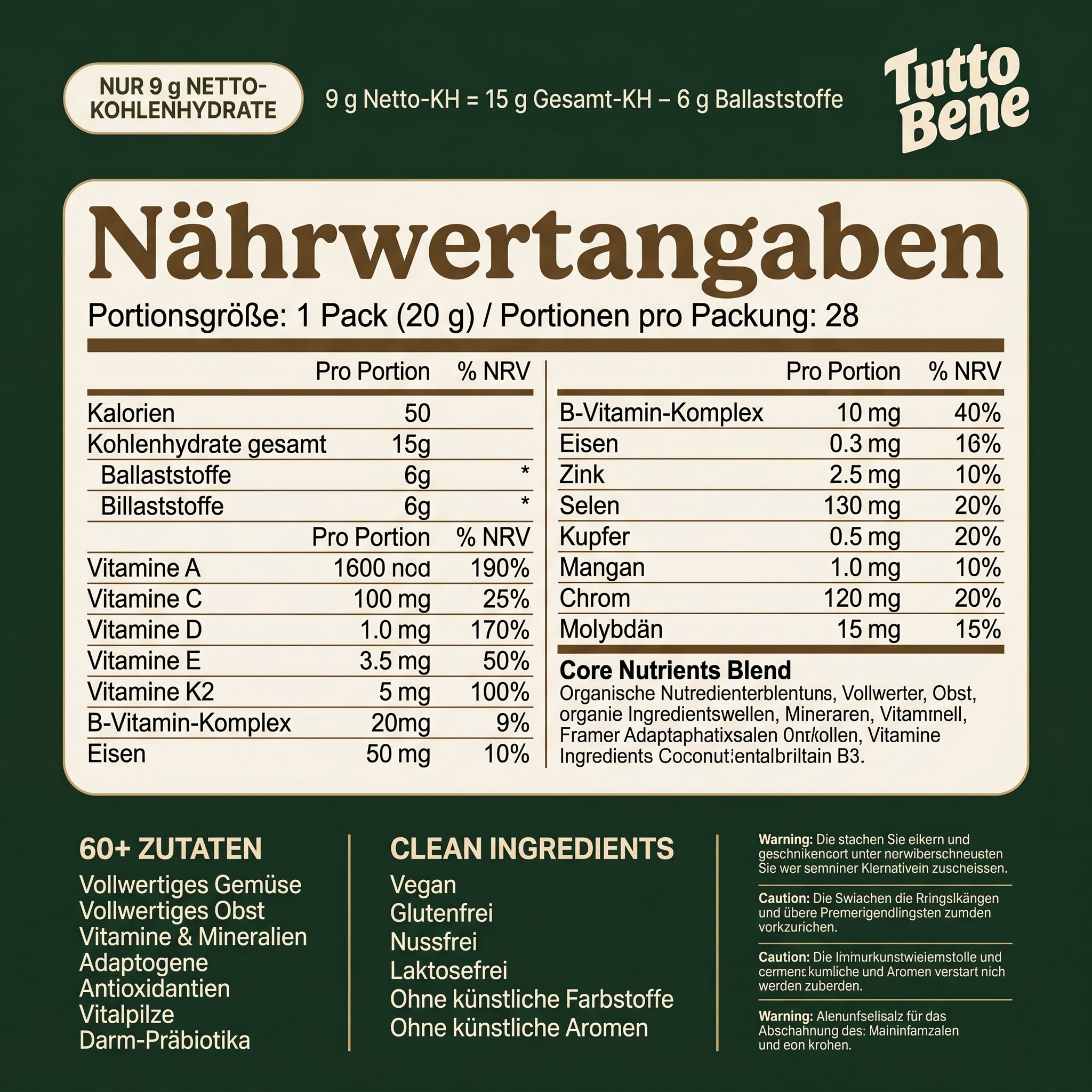 Tutto Bene Bären — Dein täglicher Nährstoff-Boost